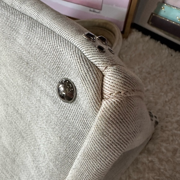 Prada Canapa Bijoux Embellished Denim Tote - Picture 11 of 16
